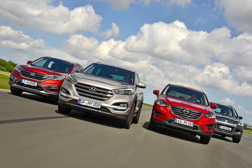 Vier SUVs im Vergleich