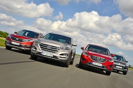 Vier SUVs im Vergleich