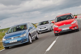 Ford Focus Peugeot 308 VW Golf