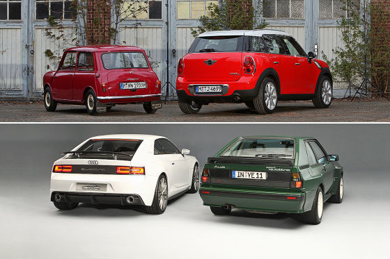Retro Cars Mini und Audi
