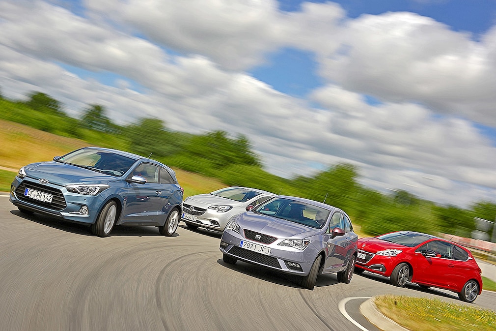 Hyundai i20 Coupe 1.4 Opel Corsa 1.0 ECOTEC Seat Ibiza SC Connect 1.0 EcoTSI Peugeot 208 GT-Line 1.2