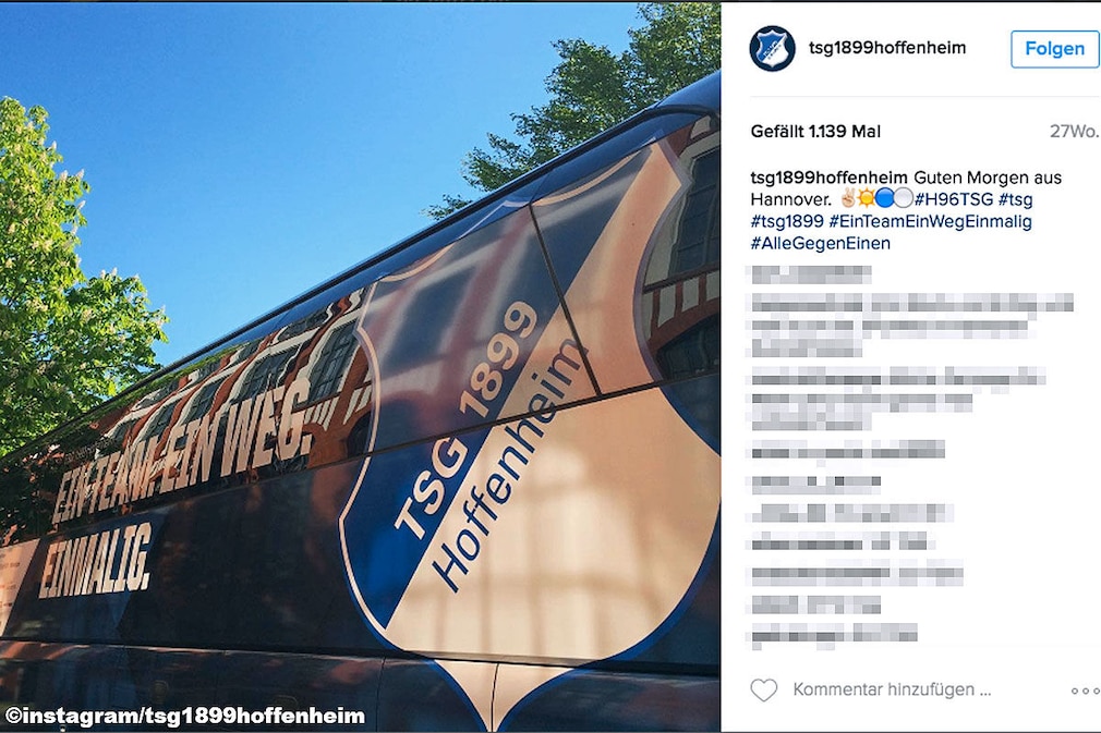 Die Mannschaftsbusse der Fußball-Bundesligisten