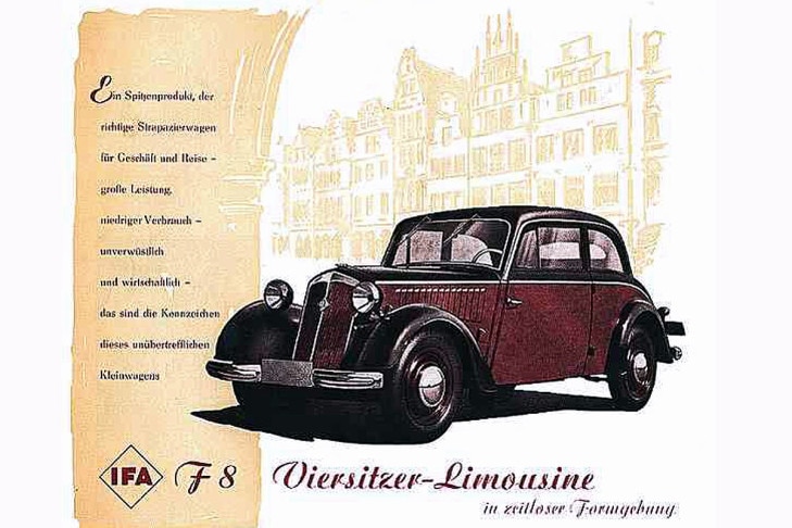 IFA F 8 Viersitzer-Limousine Werbung