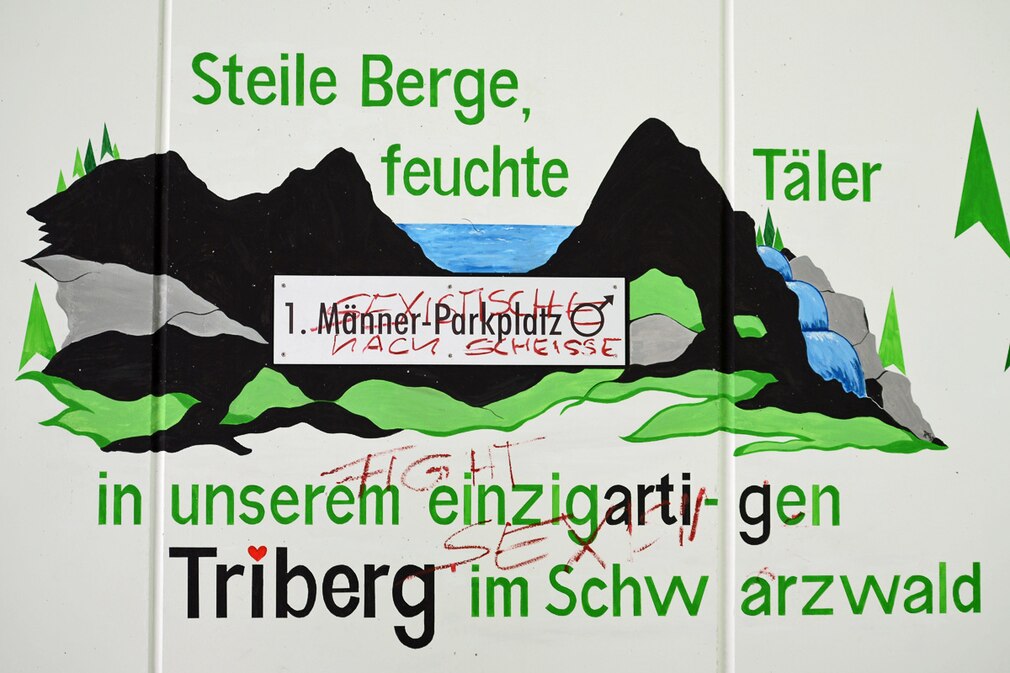 Männer-Parkplatz in Triberg