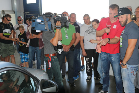 Sidney Hoffmann auf dem Sport1 Trackday