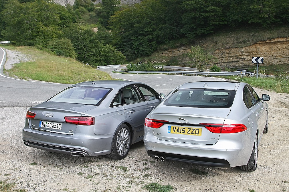 Audi A6 TDI Jaguar XF 20d