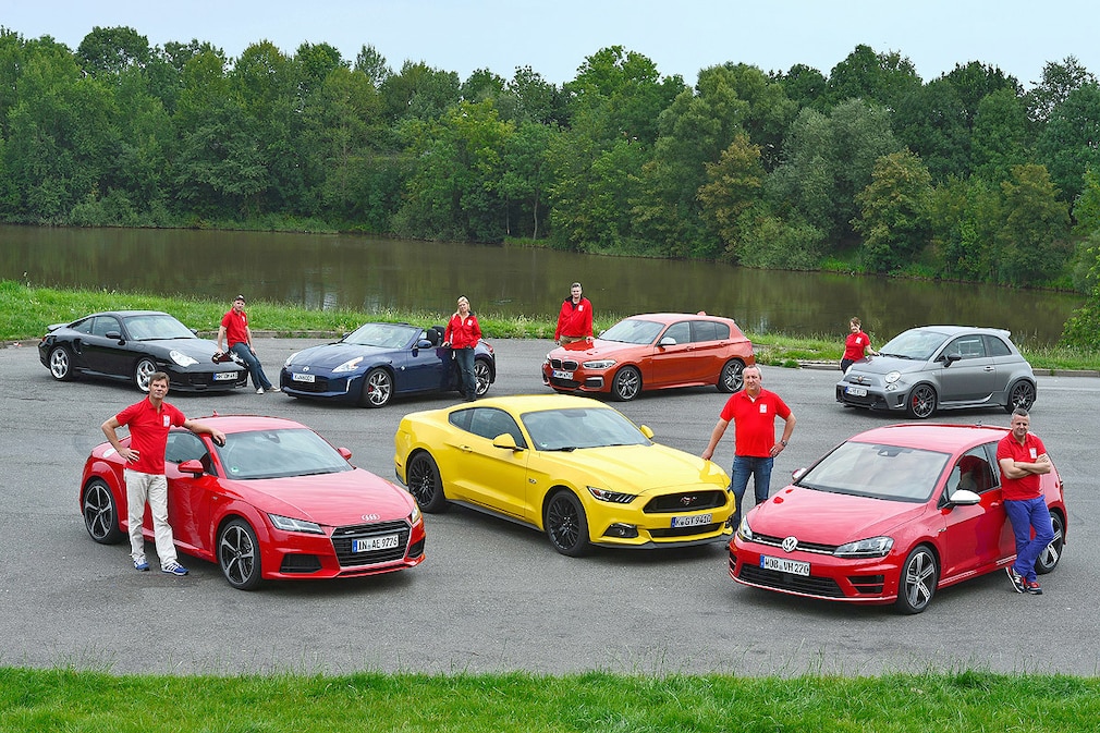 Audi TT Roadster Ford Mustang GT VW Golf R Gebrauchtwagen Porsche 996 Turbo Nissan 370Z Roadster BMW M135i Fiat 500 Biposto