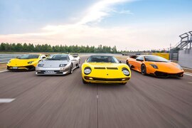 Vier Lamborghini SV im Vergleich