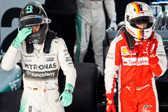 Rosberg & Vettel