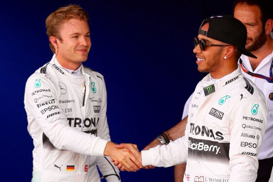 Nico Rosberg & Lewis Hamilton