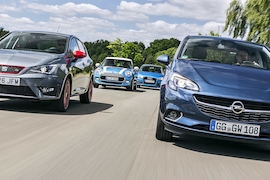Audi A1 Mini Cooper Opel Corsa Seat Leon