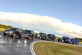 Audi Q7    Mercedes GLE    BMW X5    Volvo XC90    Range Rover Sport    VW Touareg