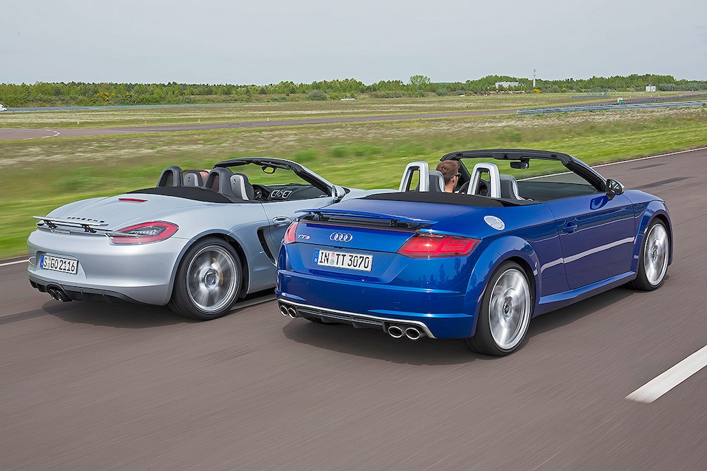 Porsche Boxster GTS Audi TTS Roadster