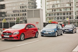 BMW 1er Mercedes A-Klasse VW Golf