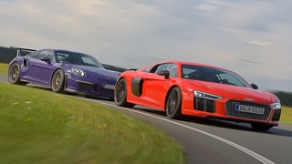 Porsche 911 GT3 RS Audi R8 V10