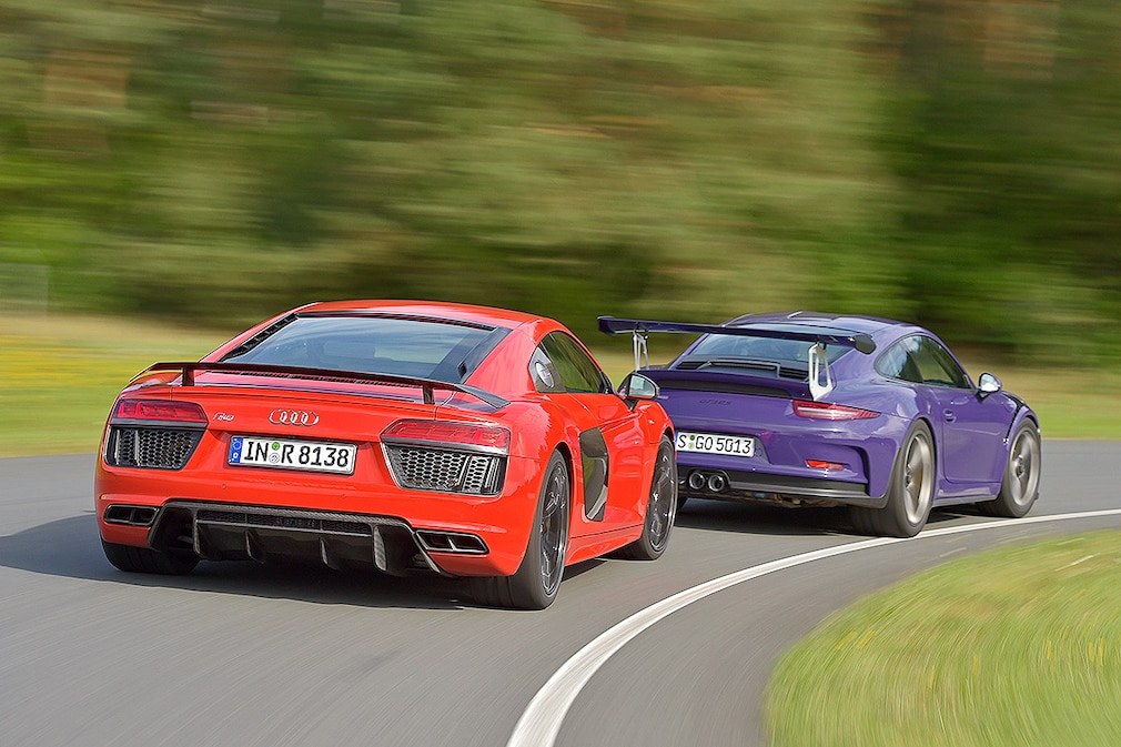 Audi R8 V10 Porsche 911 GT3 RS