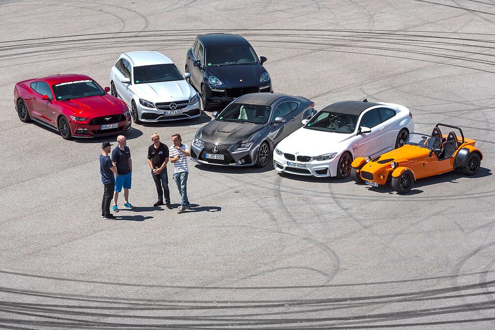 Ford Mustang GT Mercedes-AMG C 63 S T Porsche Cayenne Turbo S Lexus RC F BMW M4 Westfield Sport Turbo