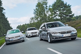 VW Passat Variant 2.0 TDI DSG Mercedes C 250 d T-Modell BMW 320d Touring Aut.