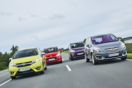 Honda Jazz 1.3 I-VTEC Elegance Ford B-Max 1.0 EcoBoost Titanium Citroën C3 Picasso Pure Tech 110 Exclusive Opel Meriva 1.4 Turbo EcoFlex Innovation