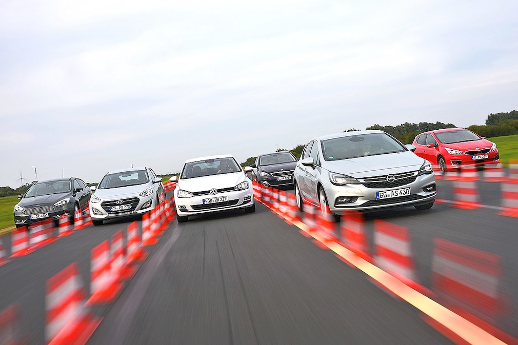 Sechs Kompakte mit Diesel