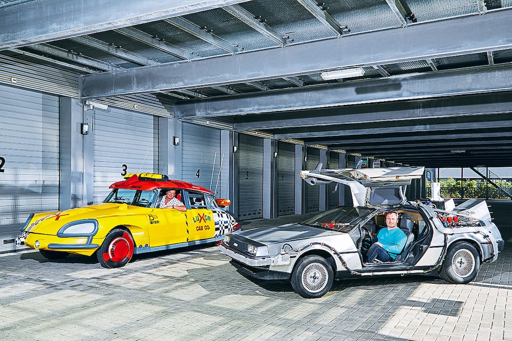 Citroen DS und DeLorean aus dem Film Zurück in die Zukunft