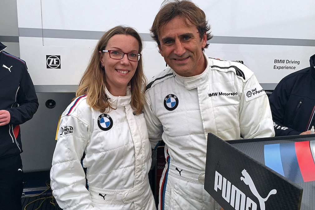 Alessandro Zanardi (BMW Werksfahrer) im BMW M4 DTM Renntaxi