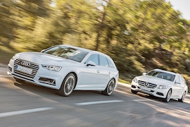 Audi A4 Avant TDI Mercedes C-Klasse T-Modell BlueTec