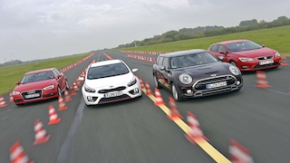 Audi A3 1.8 TFSI Sportback Kia Ceed GT 1.6 T-GDI Mini Cooper S Clubman Seat Leon 1.8 TSI