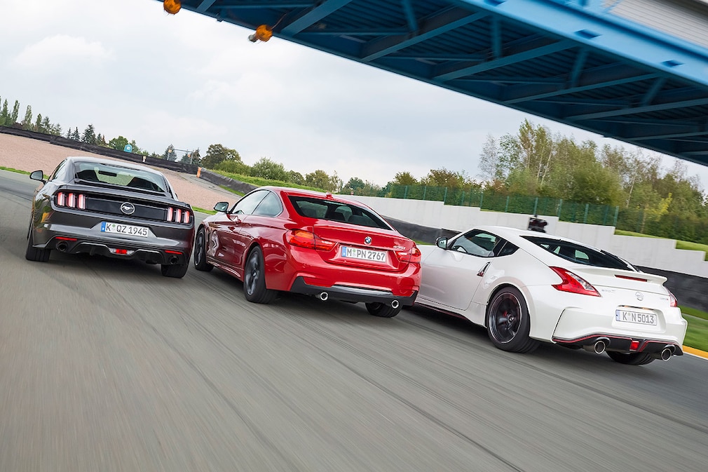 Ford Mustang Ecoboost    BMW 435i    Nissan 370Z Nismo