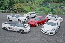Lotus Elise 220 Cup Rotax Edition Dodge Charger SRT Hellcat Nissan Juke Nismo RS Maserati GranTurimso MC Stradale Edition Renault Mégane RS 275 Trophy R Porsche Cayman GT4