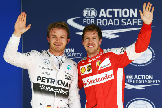 Rosberg & Vettel