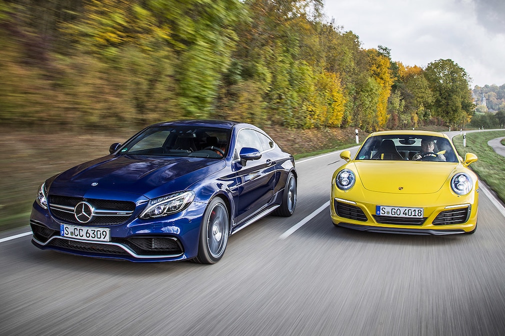 Mercedes-AMG C 63 S Coupé Porsche 911 Carrera S