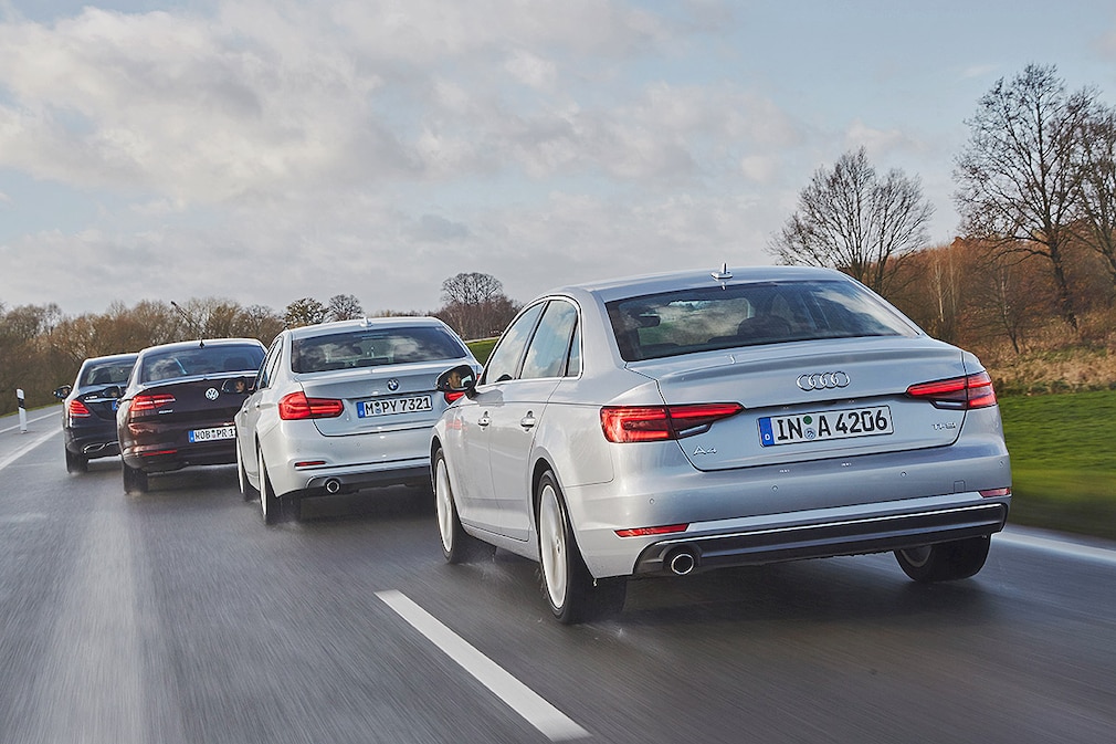 Mercedes C 180 VW Passat 1.4 TSI BMW 318i Audi A4 1.4 TFSI