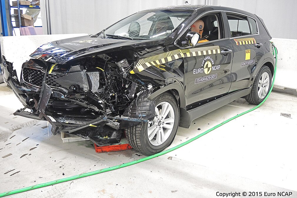 Euro NCAP Crashtest Kia Sportage