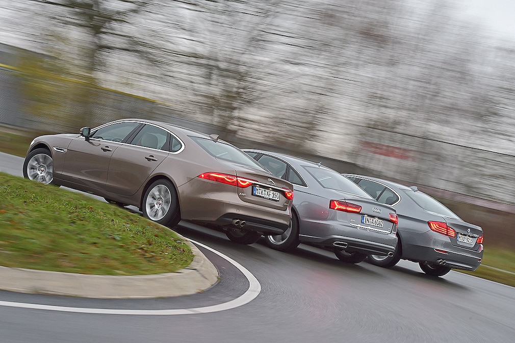 Jaguar XF 20d Audi A6 2.0 TDI BMW 520d