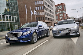 Mercedes C200 T-Modell Audi A4 Avant TFSI