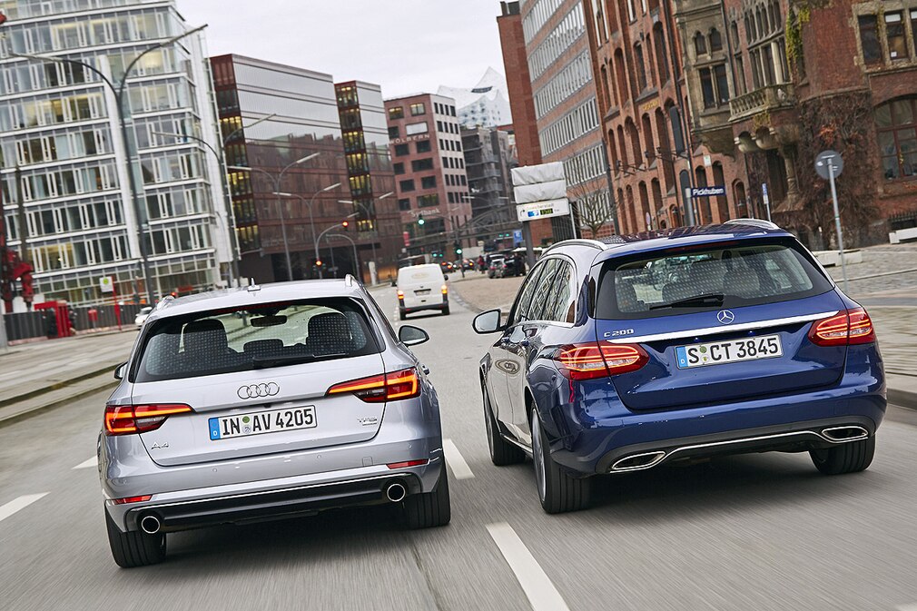 Audi A4 Avant TFSI Mercedes C200 T-Modell