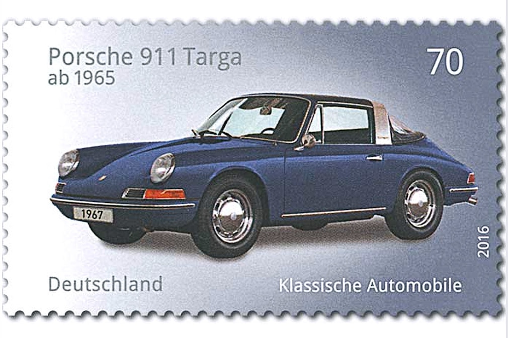 Autos auf Briefmaken