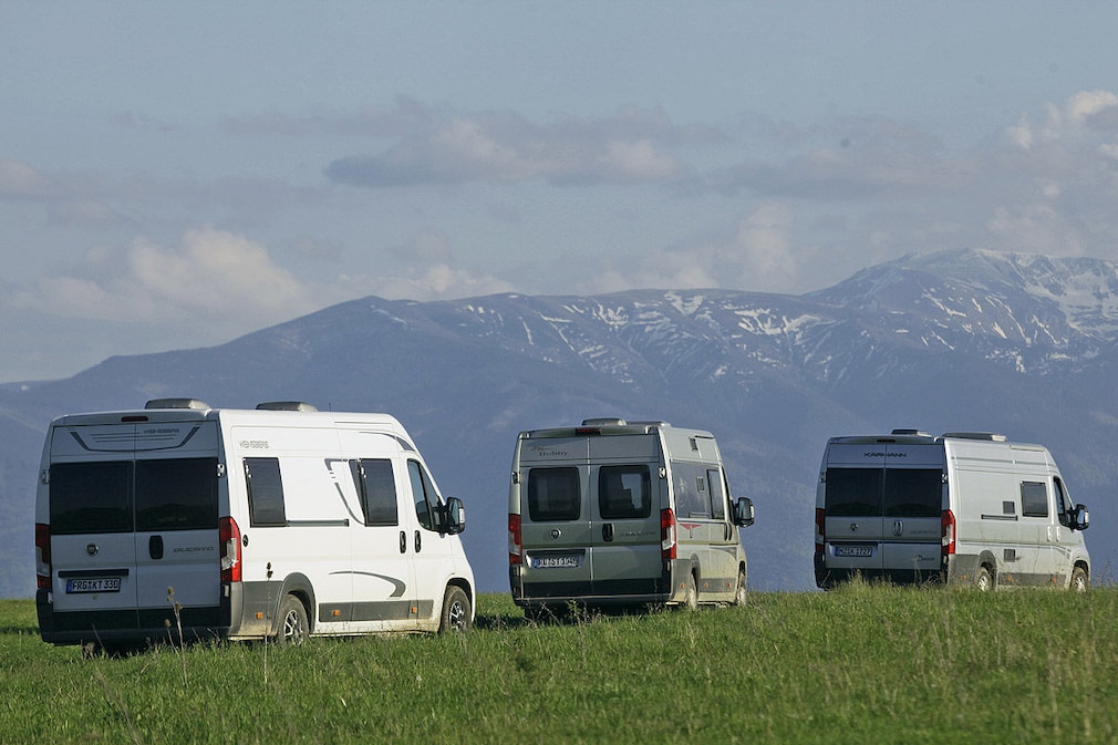 Weinsberg Cara Bus 631 ME, Hobby Vantana K65, Karmann Davis 620