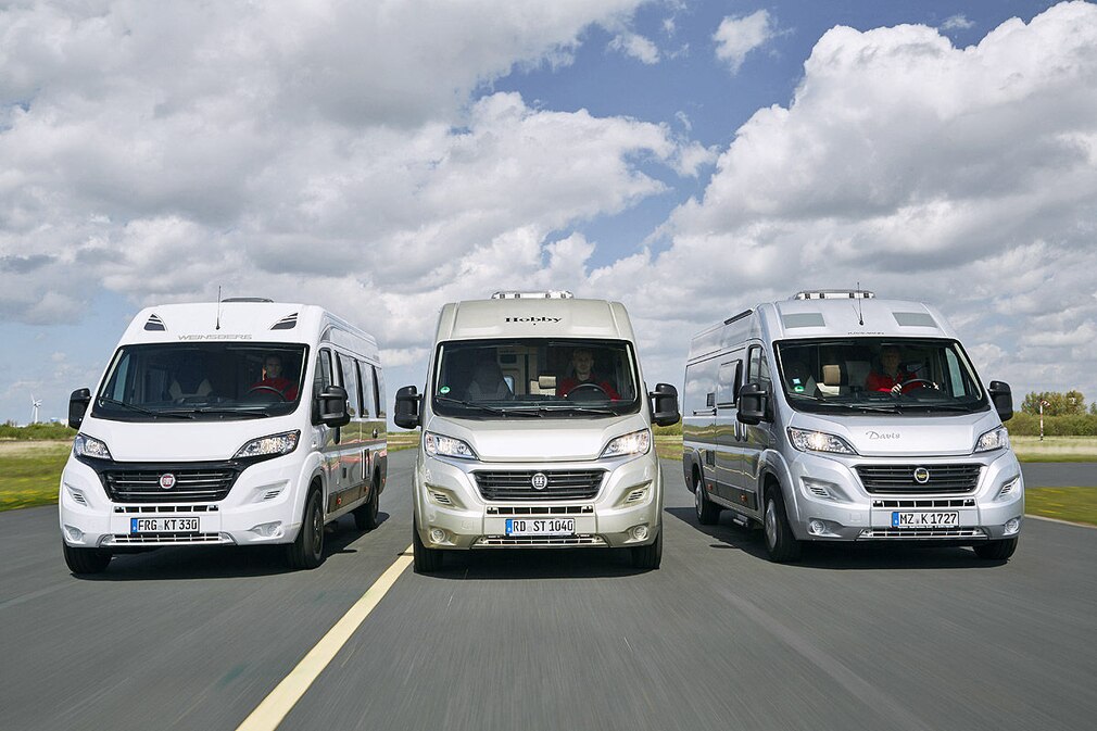 Weinsberg Cara Bus 631 ME, Hobby Vantana K65, Karmann Davis 620