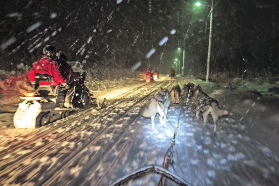 Winterreifentest in Lappland