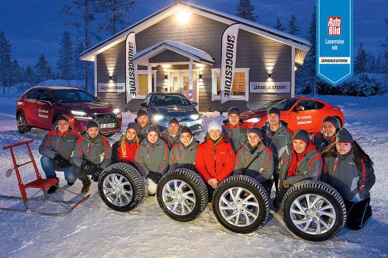 Winterreifentest in Lappland