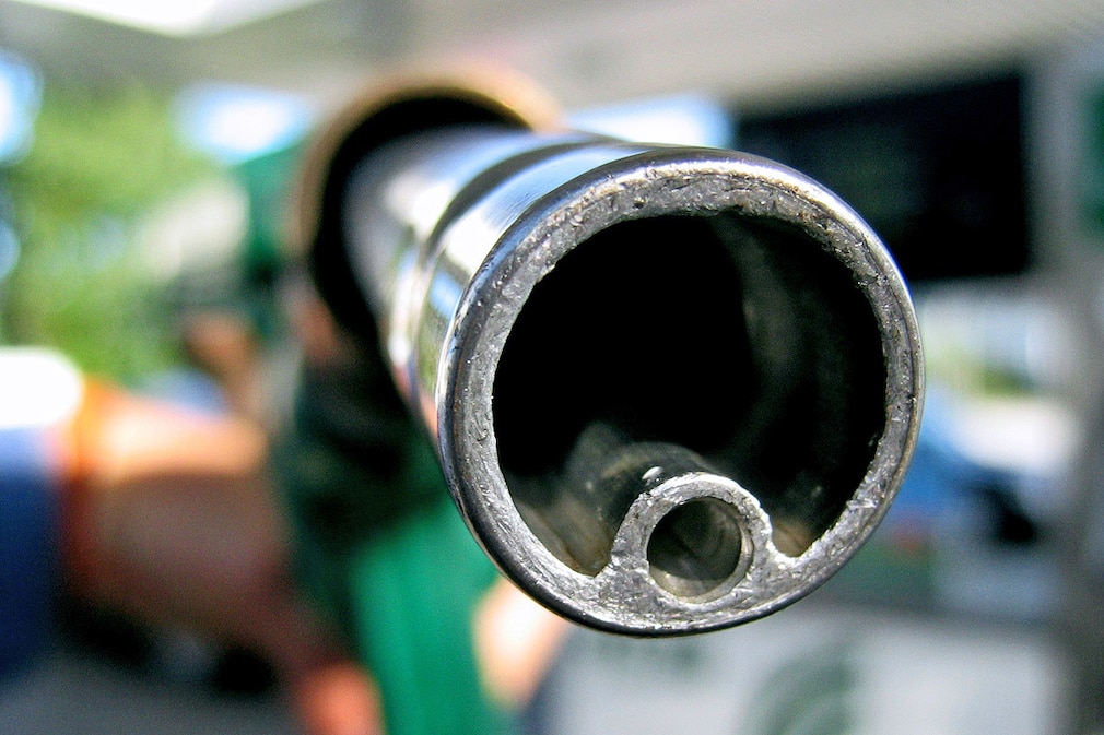 Die Öffnung einer Zapfpistole