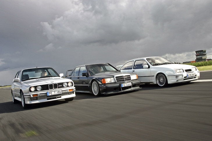 BMW M3 Ford Sierra RS Cosworth Mercedes 190 E 2.5-16 Evo II