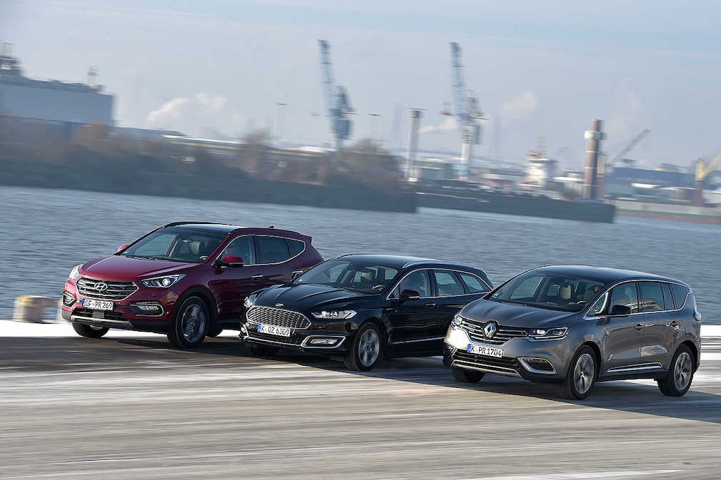 Ford Mondeo Hyundai Santa Fe Renault Espace
