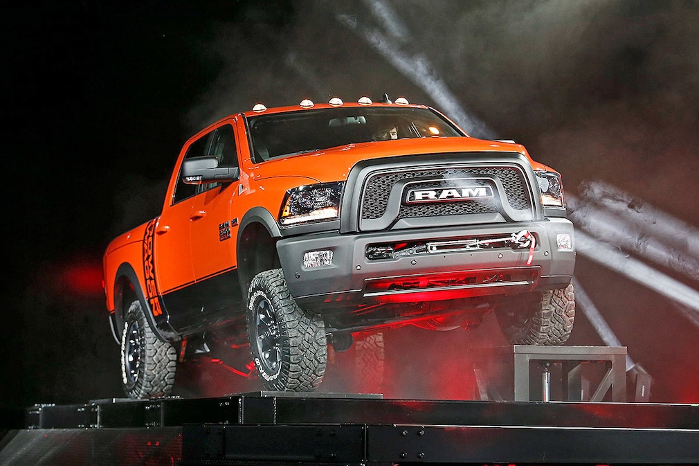 The new 2017 Ram Power Wagon truck is presented during the media preview at the Chicago Auto Show at McCormick Place in Chicago, Illinois, USA, 11 February 2016. The public show runs from 13 February to 21 February.
