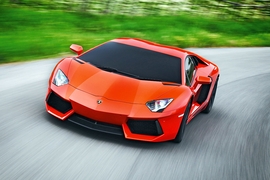 Brennende Lamborghini
