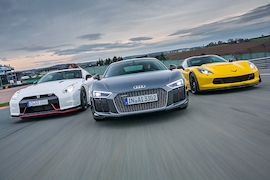 Audi R8 Chevrolet Corvette Nissan GT-R