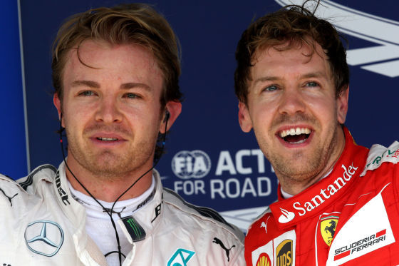 Rosberg & Vettel