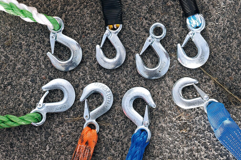 Acht Abschleppseile im Test